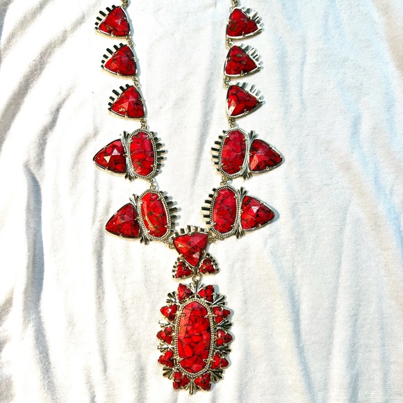 NWT Kendra Scott Havana Exclusive TX Release Bronze Veined Red Magnesite SO RARE - Picture 16 of 16